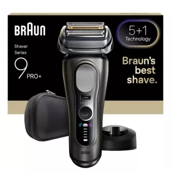 Ξυριστική μηχανή με μεμβράνη Braun Series 9 Pro+ 9615S μαύρο γκρι ανοξείδωτο χάλυβα