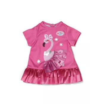 Φόρεμα Κούκλας Peterkin BABY born Flamingo για κούκλες 43 cm, πτυσσόμενο, ηλικία 3+