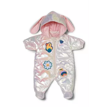 Ολόσωμη Φόρμα Κούκλας Peterkin BABY born Winteranzug Κρεμ για κούκλες 43 cm, πτυσσόμενη, από 3 ετών