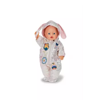 Ολόσωμη Φόρμα Κούκλας Peterkin BABY born Winteranzug Κρεμ για κούκλες 43 cm, πτυσσόμενη, από 3 ετών