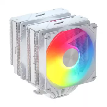 FSP MP7-WA ψύκτρα αέρος CPU, 120 mm, 800–1800 σ.α.λ., 32 dB, LGA1851/1700/1200, AM4/AM5, λευκό