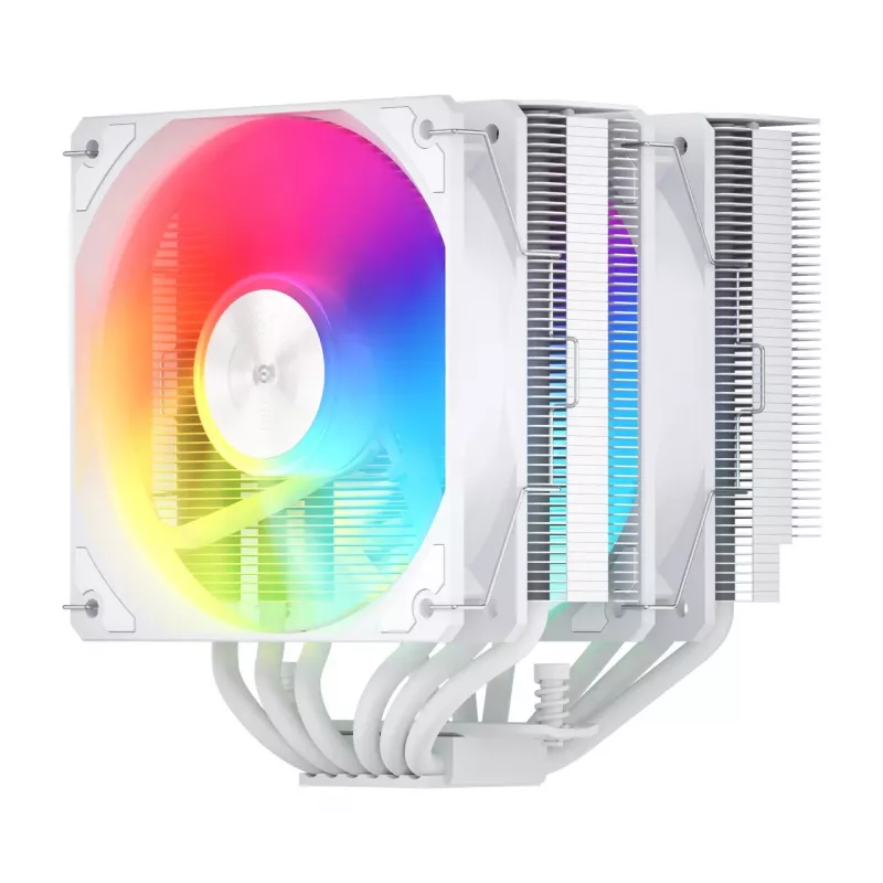 FSP MP7-WA ψύκτρα αέρος CPU, 120 mm, 800–1800 σ.α.λ., 32 dB, LGA1851/1700/1200, AM4/AM5, λευκό