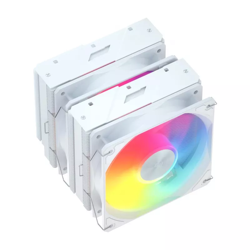 FSP MP7-WA ψύκτρα αέρος CPU, 120 mm, 800–1800 σ.α.λ., 32 dB, LGA1851/1700/1200, AM4/AM5, λευκό