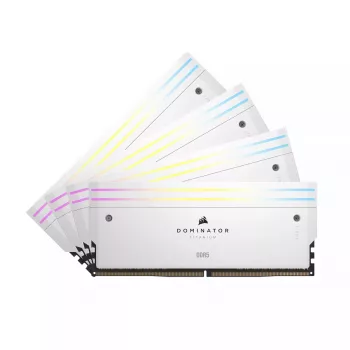 DIMM 64 GB DDR5-6000 (4x 16 GB) Quad-Kit, Μνήμη λευκή, CMP64GX5M4B6000C36W, Dominator Titanium, INTEL XMP