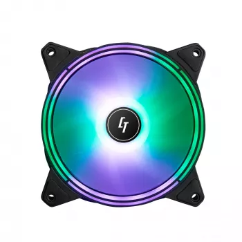 Σύστημα ψύξης υπολογιστή Chieftec NF-1225RGB Ανεμιστήρας κουτιού υπολογιστή 12 cm Μαύρο 1 τεμ.