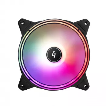 Σύστημα ψύξης υπολογιστή Chieftec NF-1225RGB Ανεμιστήρας κουτιού υπολογιστή 12 cm Μαύρο 1 τεμ.