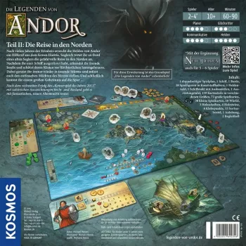Kosmos 692346 Legends of Andor Μέρος II: Το ταξίδι προς τον βορρά επέκταση επιτραπέζιου παιχνιδιού, 2–4 παίκτες, 90 λεπτά, από 10 ετών