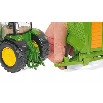 Siku John Deere 6210R, Μοντέλο τρακτέρ, 3 ετών, Μέταλλο, Πλαστικό, Μαύρο, Πράσινο