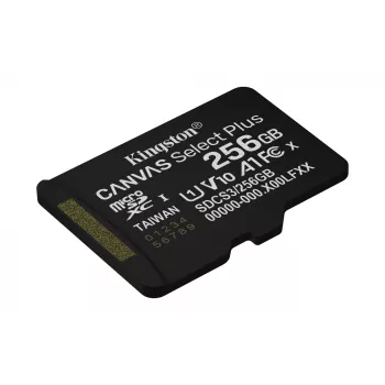 Kingston Technology 256GB micSDXC Canvas Select Plus Gen3 150R A1 Μεμονωμένη συσκευασία χωρίς ADP