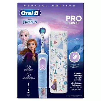 Oral-B Vitality Pro Frozen παιδική περιστροφική-παλινδρομική οδοντόβουρτσα μαύρο, γκρι