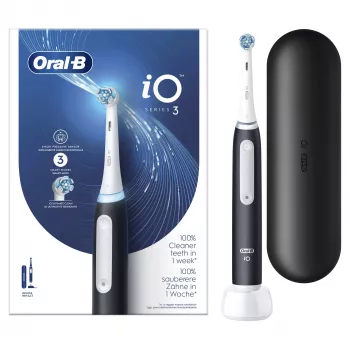 Oral-B ηλεκτρική οδοντόβουρτσα για ενήλικες περιστροφική-παλινδρομική μαύρο λευκό