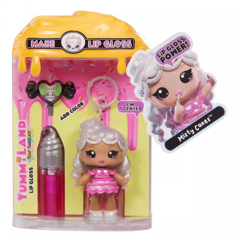 MGA Entertainment Yummiland Lip Gloss Doll Sour Sweeties - Misty Cakes