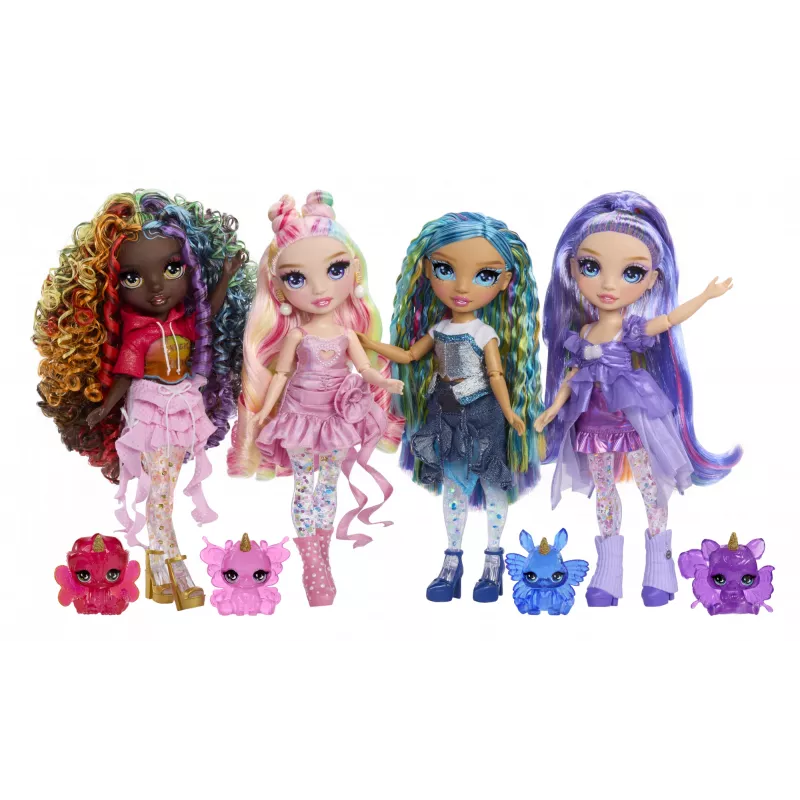 Rainbow High Rainbow Shimmers με βλέννα κούκλα μόδας - Violet (μωβ)
