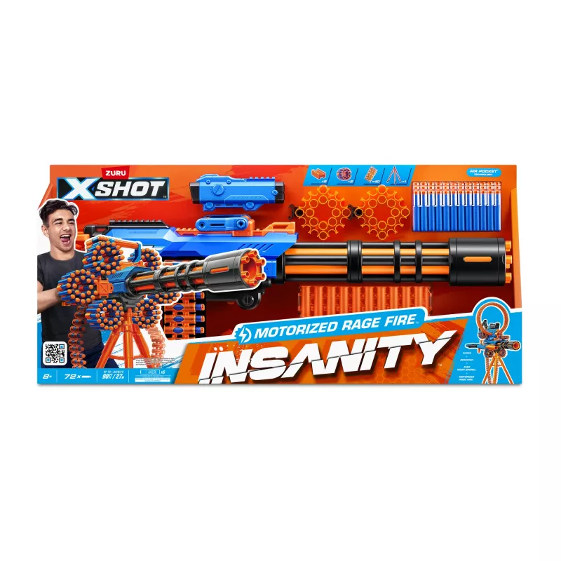 XSHOT Insanity Motorized Rage Fire (72 βελάκια) ZURU