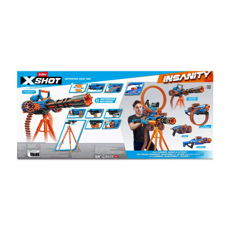 XSHOT Insanity Motorized Rage Fire (72 βελάκια) ZURU
