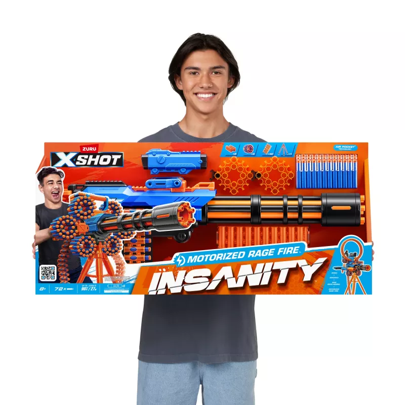 XSHOT Insanity Motorized Rage Fire (72 βελάκια) ZURU
