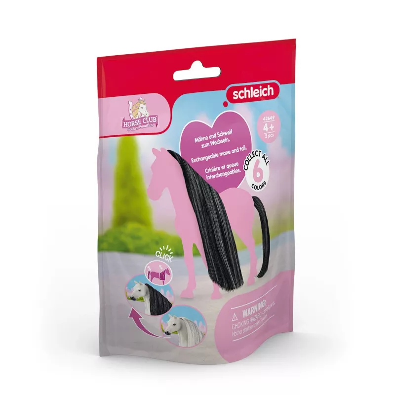 schleich HORSE CLUB Sofias Beauties περιποίηση μαλλιών αλόγων μαύρο