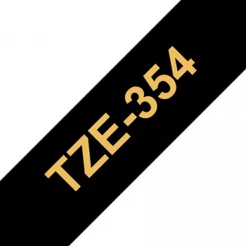 Ταινία ετικετών Brother TZe354 24mm χρυσό σε μαύρο