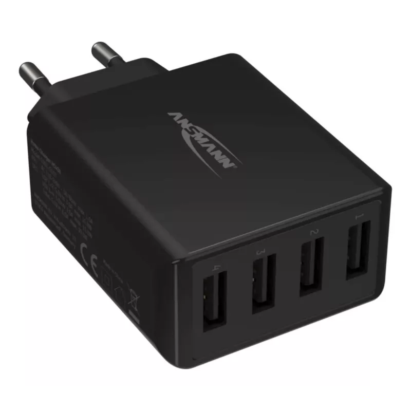 Επιτοίχιος φορτιστής USB ANSMANN 4 θυρών