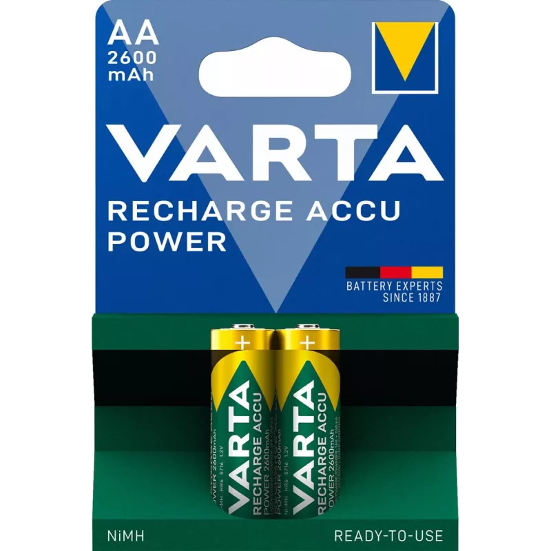 Επαναφορτιζόμενη μπαταρία VARTA AA NiMH 2600mAh