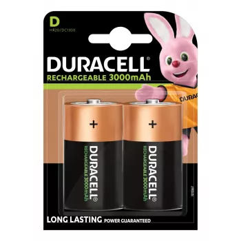 Duracell Οικιακή μπαταρία Επαναφορτιζόμενη μπαταρία D Νικελίου-Μετάλλου Υδριδίου (NiMH)