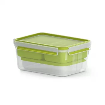 EMSA CLIP & GO XL Τάπερ φαγητού 2.3 L Πράσινο, Διαφανές 1 τεμ.