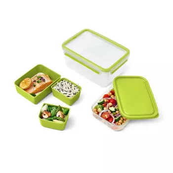 EMSA CLIP & GO XL Τάπερ φαγητού 2.3 L Πράσινο, Διαφανές 1 τεμ.