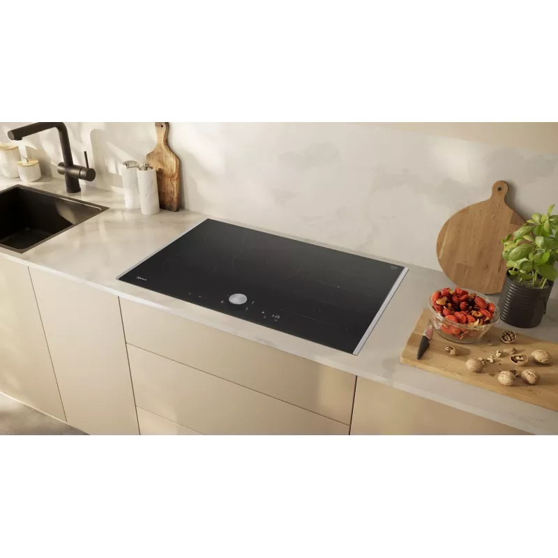 Neff N 90 μαύρο εντοιχιζόμενες επαγωγικές εστίες 80 cm 5 ζώνες