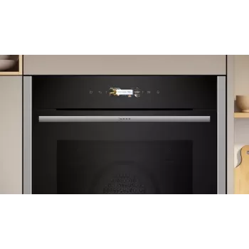 Neff N 70 B24CR71N0 Φούρνος 71 L μαύρο, ανοξείδωτο χάλυβας
