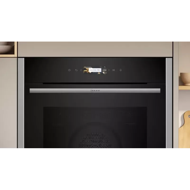 Neff N 70 B24CR71N0 Φούρνος 71 L μαύρο, ανοξείδωτο χάλυβας