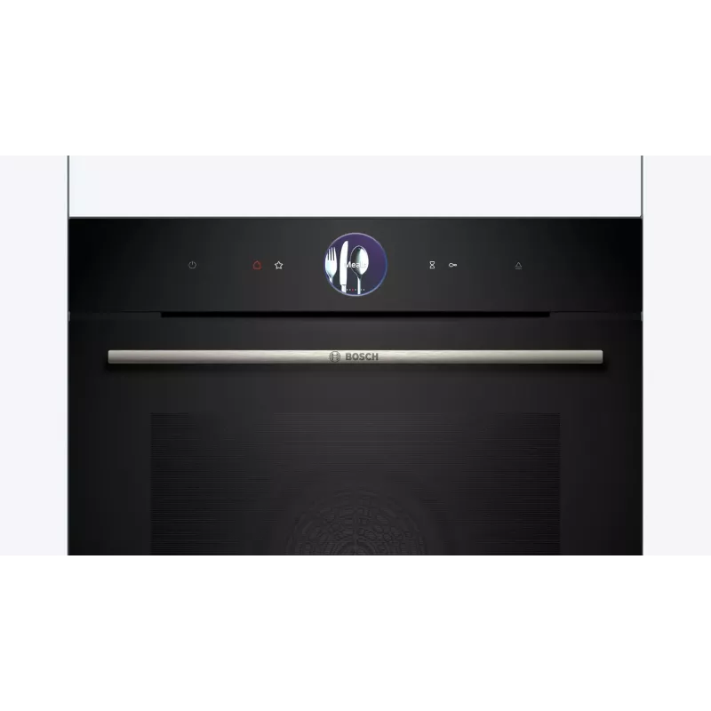 Bosch Serie 8 HRG7764B1 εντοιχιζόμενος φούρνος, 60 cm, 71 l, A+, ατμός, AirFry, πυρόλυση, Home Connect, μαύρος