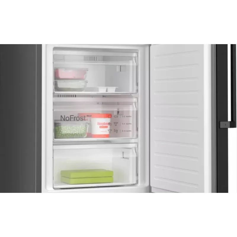 Bosch Serie 4 KGN39OXBT Ψυγείο-καταψύκτης ελεύθερο 363 L μαύρο