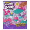 Kinetic Sand Shimmer, σετ παιχνιδιού αρτοποιείου μονόκερου, 16 oz (Shimmer Turquoise και Pink Neon), 8 εργαλεία μονόκερου, αισθητηριακό παιχνίδι για παιδιά από 3 ετών