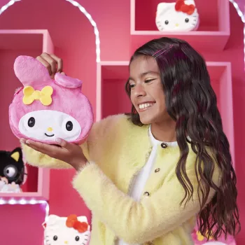Purse Pets, Sanrio Hello Kitty and Friends, My Melody διαδραστικό παιχνίδι-κατοικίδιο και τσάντα με πάνω από 30 ήχους και αντιδράσεις, παιδικό παιχνίδι για κορίτσια