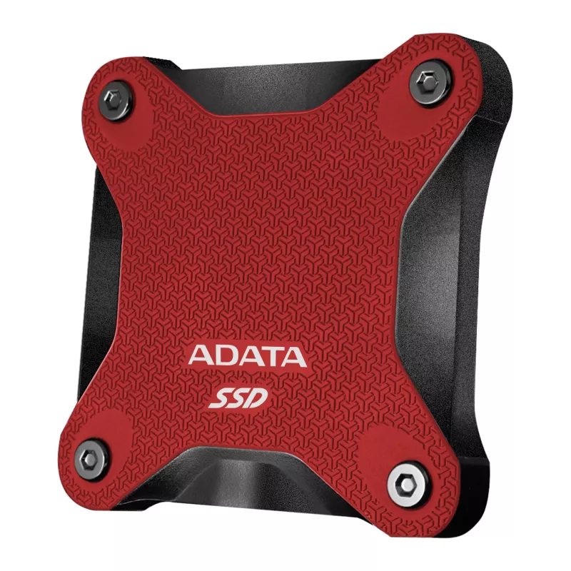 Εξωτερικός SSD ADATA SD620 512 GB, USB 3.2 Gen 2 Micro-USB B, κόκκινο, Θήκη σιλικόνης
