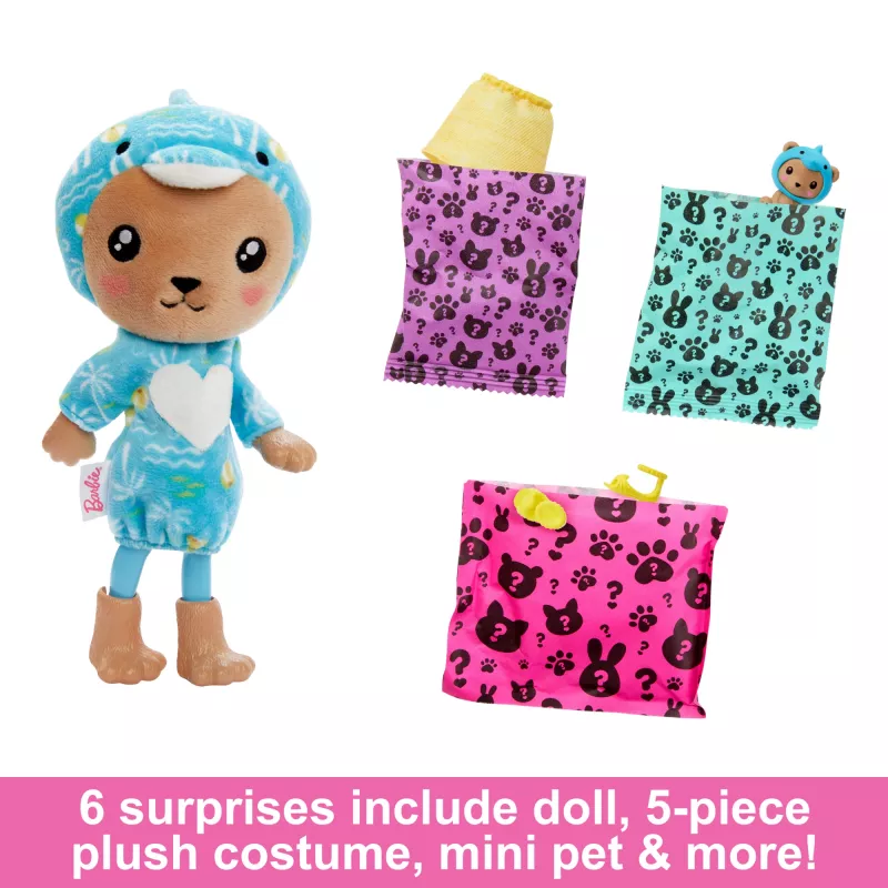 Κούκλα μόδας MATTEL Barbie Cutie Reveal κούκλα πολύχρωμη 139 mm