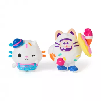Gabbys Puppenhaus: Der Film, Cakey Cat & Cookie Bobby, φιγούρες με 2 αξεσουάρ, παιδικό παιχνίδι για κορίτσια & αγόρια από 3 ετών