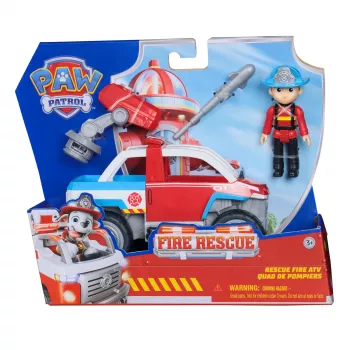 Παιχνίδι όχημα Spin Master Paw Patrol πυροσβεστικό όχημα διάσωσης του Ryder με εκτοξευτήρα drone και φιγούρα Ryder