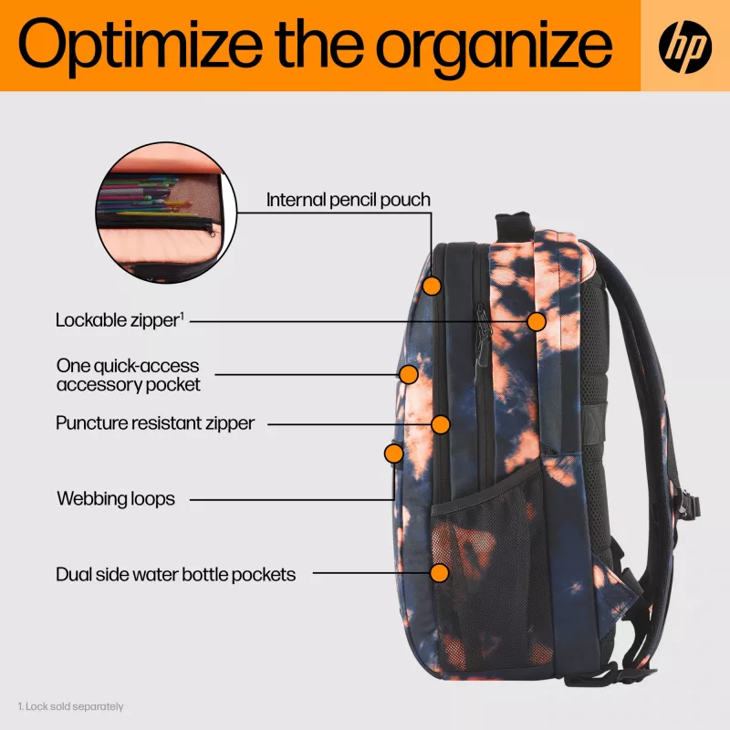 HP Campus XL Tartan Plaid σακίδιο πλάτης, 620 g