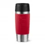 Θερμός ταξιδιού EMSA Travel Mug Classic N2020400 360 ml μαύρο, κόκκινο, ανοξείδωτο