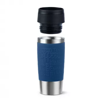 Θερμός ταξιδιού EMSA Travel Mug Classic N2020300 360 ml μαύρο, μπλε, ανοξείδωτο