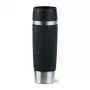 EMSA Travel Mug Waves Grande 500 ml μαύρο, ανοξείδωτο ατσάλι