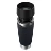 EMSA Travel Mug Waves Grande 500 ml μαύρο, ανοξείδωτο ατσάλι