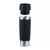 EMSA Travel Mug Waves Grande 500 ml μαύρο, ανοξείδωτο ατσάλι