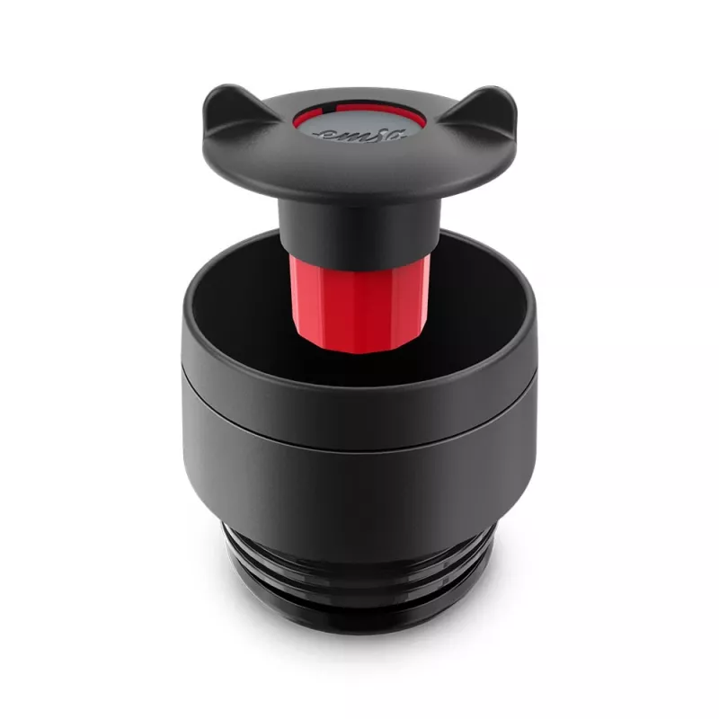 EMSA Travel Mug Waves Grande 500 ml μαύρο, ανοξείδωτο ατσάλι