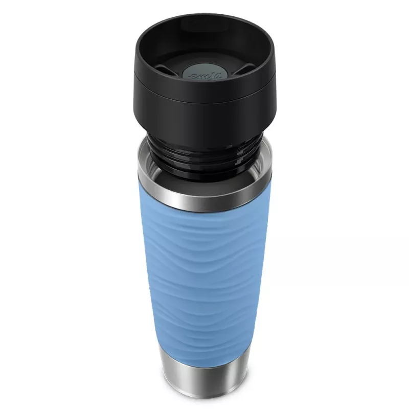EMSA Travel Mug Waves Grande 500 ml μπλε, ανοξείδωτο ατσάλι