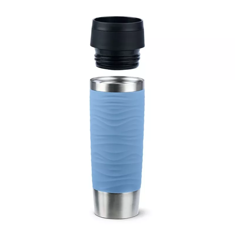 EMSA Travel Mug Waves Grande 500 ml μπλε, ανοξείδωτο ατσάλι