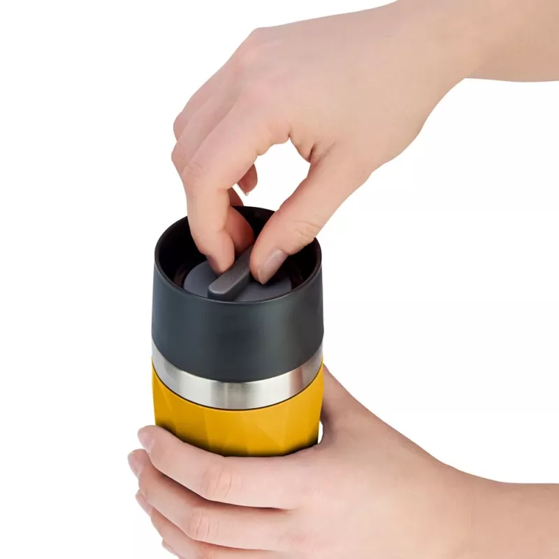 EMSA Travel Mug Compact 300 ml ανοξείδωτο ατσάλι, κίτρινο
