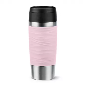 EMSA Travel Mug Waves 360 ml ροζ ανοξείδωτο ατσάλι ποτήρι ταξιδιού
