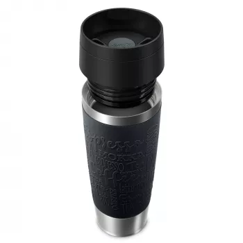 EMSA Travel Mug Classic N2022000 ποτήρι ταξιδιού 500 ml μαύρο, ανοξείδωτο ατσάλι ανοξείδωτο ατσάλι